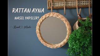 DIY Rattan Mirror - Rattan Craft - How Make Rattan Bamboo Mirror - Nursey