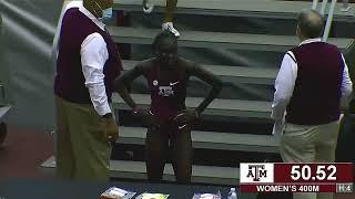 W 400m - Athing Mu (USA) - 50.52 - College Station (USA) - 2021 - World Junior Indoor Record