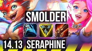 SMOLDER & Milio vs SERAPHINE & Senna (ADC) | Rank 1 Smolder, Rank 10 | BR Challenger | 14.13