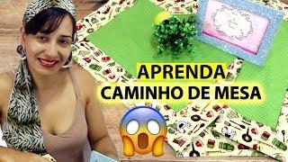 Aprenda fazer um Caminho de Mesa - A Menina do Pano