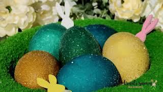 Ofarbajte jaja u belom vinu -Svetlucava jaja - Farbanje jaja