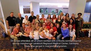 Military Nurses reunite with Wounded Veterans at Marine Corps Marathon
