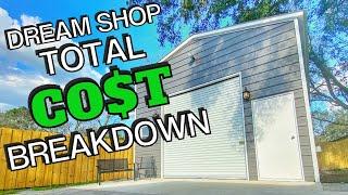 20x30 Workshop COST Breakdown | How Much for Each Trade?