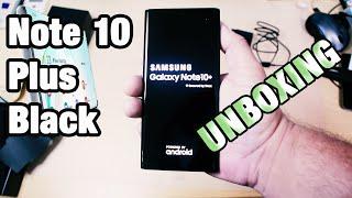 Unboxing Samsung Note 10 Plus Black Getting Started First Impresion PT 1