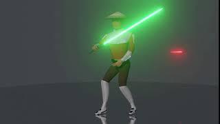 Jedi Deflecting/Dodging Lasers Animation