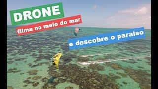 Drone filma Kitesurf nos Parrachos de Peróbas á 6 Km da praia.