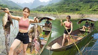 Set a Trap Overnight and Catch a Lot of Big Fish, river life - LTtivi