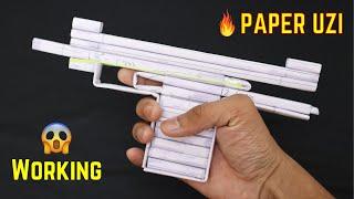 Paper UZI | How to Make a Paper UZI Gun That Shoot Paper Bullets | Notebook Paper Gun | #papergun