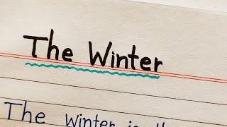 The winter english essay writing/essay writing on winter/AJ Pathshala/the winter paragraph writing/