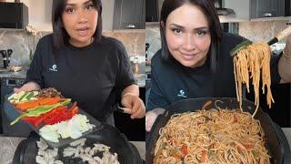 سباغيتي بمذاق خيااااالي على الطريقة الصينية أو الآسيوية /chinese pasta / wok spaghetti chinois / ‼️