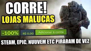 CORRE! Jogos para PC de Graça e Jogos AA e AAA chegando a 96%off!