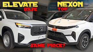 Honda Elevate Base vs Tata Nexon Top model ? 2024 | honda elevate base model