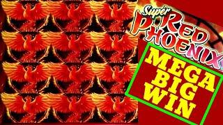 MEGA BIG WIN! SUPER RED PHOENIX Slot Machine Max Bet Bonuses HUGE WIN | RARE WINS |Premiere STREAM