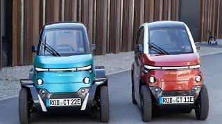 La prima microcar che si stringe: si parcheggia come uno scooter