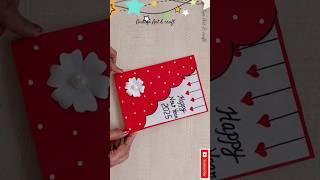 Easy & cute   New year Card making 2025 #shorts #ytshorts #diy #howtomake #newyear  #trending