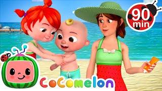 At the Beach - Wear Your Sun Cream! | CoComelon | Songs and Cartoons | Best Videos for Babies
