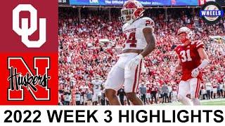 #6 Oklahoma vs Nebraska Highlights | College Football Week 3 | 2022 College Football Highlights