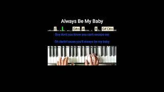 Always Be My Baby (Mariah Carey) piano cover song