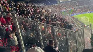 Atletico Madrid fans away in Prague. UEFA Champions League 2024