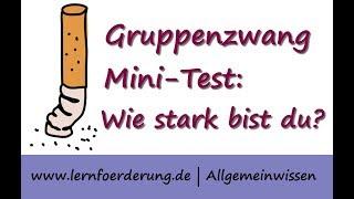 Gruppenzwang - der MINI-Test: Wie anfällig bist du?