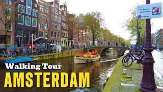 ️ Amsterdam Walking Tour 2024 Through Central Amsterdam Streets 4K
