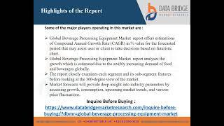 Global Beverage Processing Equipment Market video