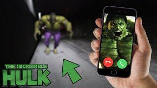 CALLING THE HULK ON FACETIME AT 3 AM!! (INCREDIBLE HULK GETS MAD)
