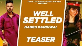 Well Settled(Full Teaser) -Babbu Dandiwal Ft Gurlej Akhtar | 2020| Team7 Picture