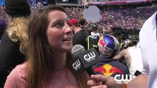 Jon Foss interviews Nicole Hause after X Games 2018