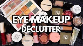 Eye Makeup Declutter! Swatching EVERYTHING