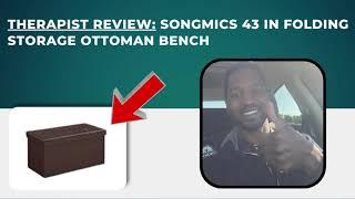 SONGMICS 43" Folding Storage Ottoman Review: Ideal for Lymphedema Supply Storage & More