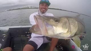 Big Snook fishing/ Pesca de robalo en Puerto Vallarta, Mex.