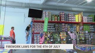 What fireworks are allowed in Iowa?