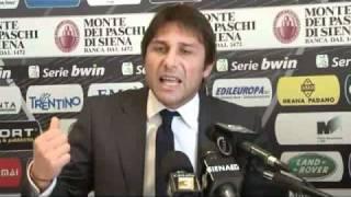 Sfogo Conte prima di Modena Siena