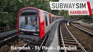 SubwaySim Hamburg #1 - [Barmbek - St. Pauli - Barmbek] - Alstom DT5.2