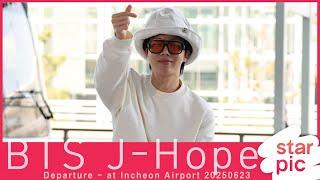 BTS 제이홉 '패션위크 일정도 기대하세요!' [STARPIC] / BTS J-Hope Departure - at Incheon Airport 20250623