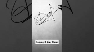 D Letter Signature ️ | How To Make Stylish Signature | #ytshorts #cursive #trending #autographs