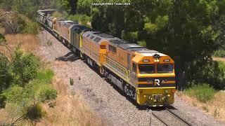 FREIGHT TRAINS DIVERT VIA THE ADELAIDE HILLS + Grain & Rare SCT Freight