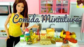 Compras de Supermercado Miniature para Muñecas - Comida de Juguetes Rement - Titi