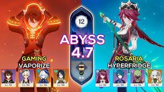 C6 Gaming Vaporize & C6 Rosaria Hyperfridge | Spiral Abyss 4.7 | Genshin Impact