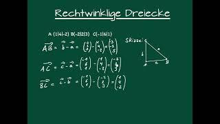 Vektorrechnung - Rechtwinklige Dreiecke