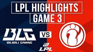 BLG vs IG Highlights Game 3 | LPL 2025 Split 2 Playoffs | Bilibili Gaming vs Invictus Gaming
