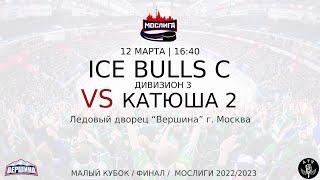 ХК ICE BULLS C - ХК КАТЮША 2  12.03.2023 ФИНАЛ / МАЛЫЙ КУБОК / 2022/2023 МОСЛИГА