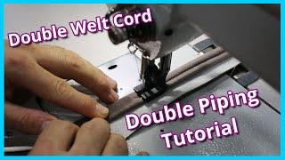 HOW TO MAKE DOUBLE PIPING ON UPHOLSTERY | DOUBLE WELT CORD TUTORIAL | FaceliftInteriors