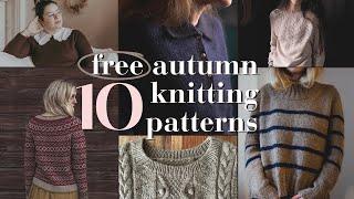 10 Free Autumn Knitting Patterns (2023)