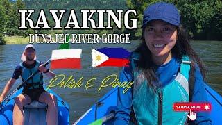 Kayaking in Dunajec River Gorge #poland #slovakia #filipinainpoland #waterrafting