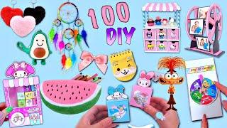 100 DIY - FACILES À RÉALISER ET PROJETS DE BRICOLAGE - FOURNITURES SCOLAIRES