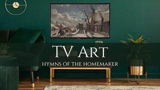 TV Art: 4K Winter Paintings with Jazz Music | 5 Hours of Background Art & Music