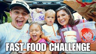 We let the person in front of us DECIDE what we eat! FAST FOOD CHALLENGE!