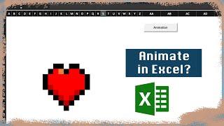 Simple Excel Pixel Art Animation + VBA Tutorial